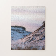 Sand Dunes at Dusk on a picture made into a puzzle