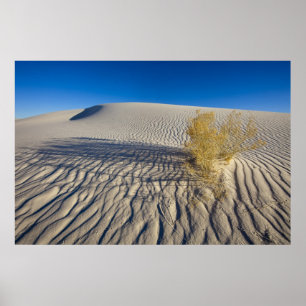 Sand dunes at White Sands National Monument in 3 Poster