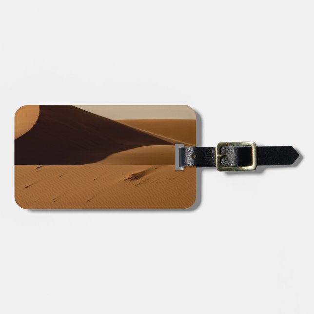 Sand Dunes Desert Landscape Luggage Tag (Front Horizontal)