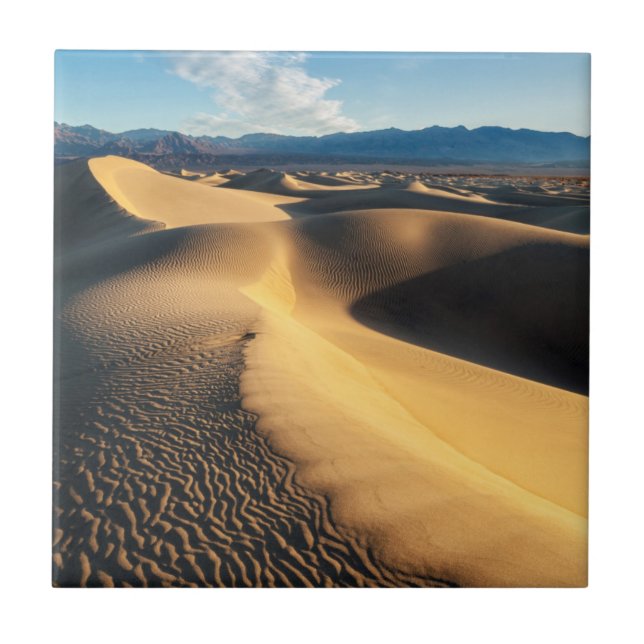 Sand dunes in Death Valley, CA Tile (Front)
