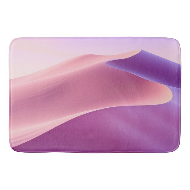Sand dunes in pink and lavender bath mat (Front)