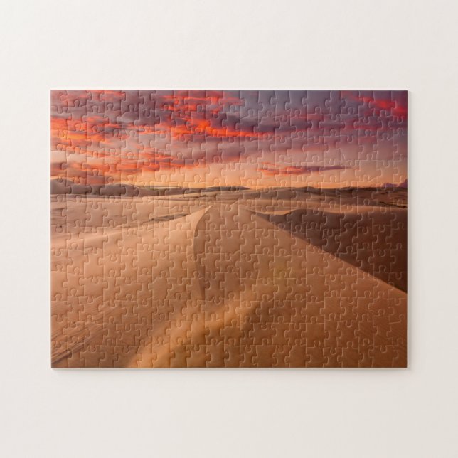 Sand Dunes in the Desert at Sunset Jigsaw Puzzle (Horizontal)