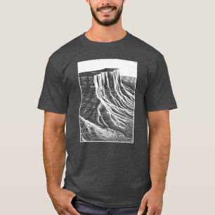 Sand Dunes Lineart Desert T-Shirt