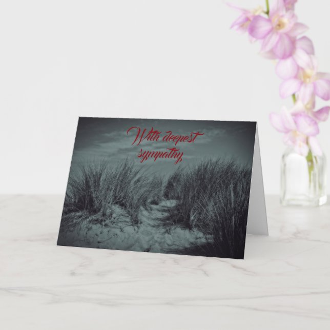 Sand dunes   -  With deepest sympathy Card (Orchid)