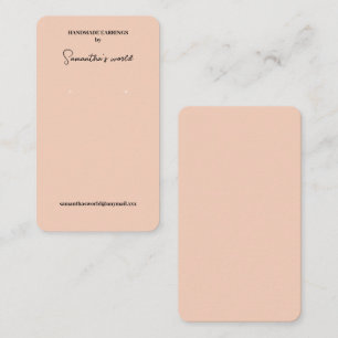Sand Earring Display Business Card