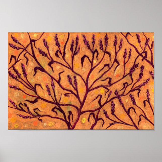 Sand Flower Water Pepper Wildflowers Floral Art Poster (Front)