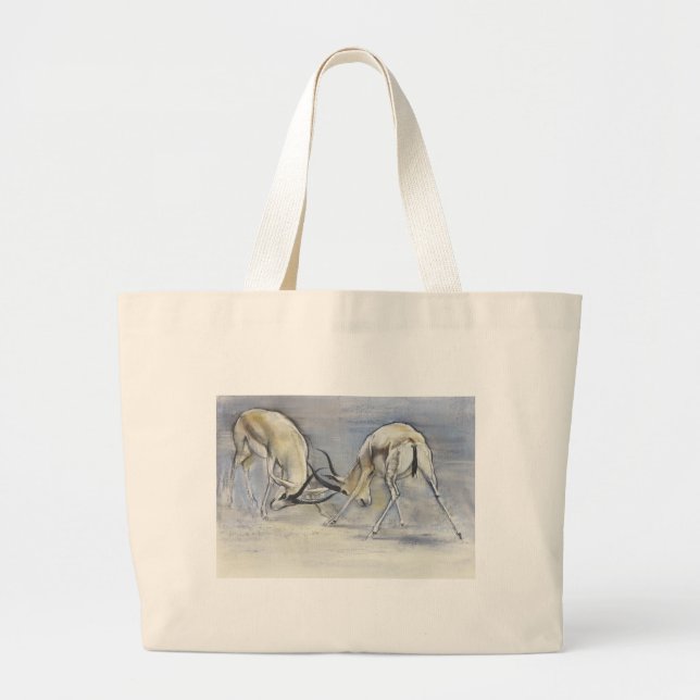 Sand Gazelles 2009  3 Large Tote Bag (Front)