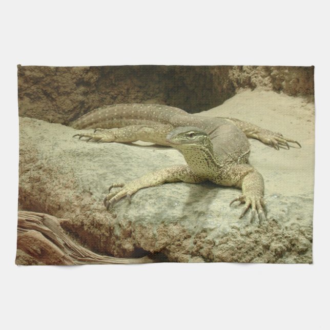 Sand goanna tea towel (Horizontal)