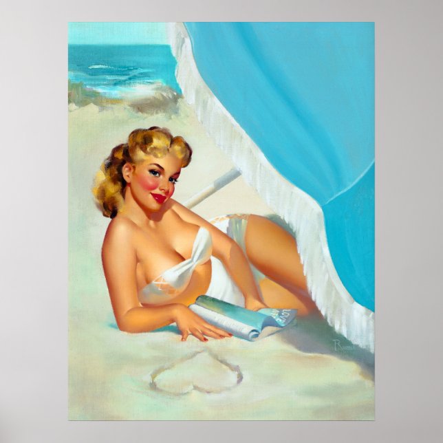 Sand Heart Pin Up Poster (Front)