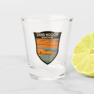 Sand Hollow State Park Utah Vintage Shot Glass