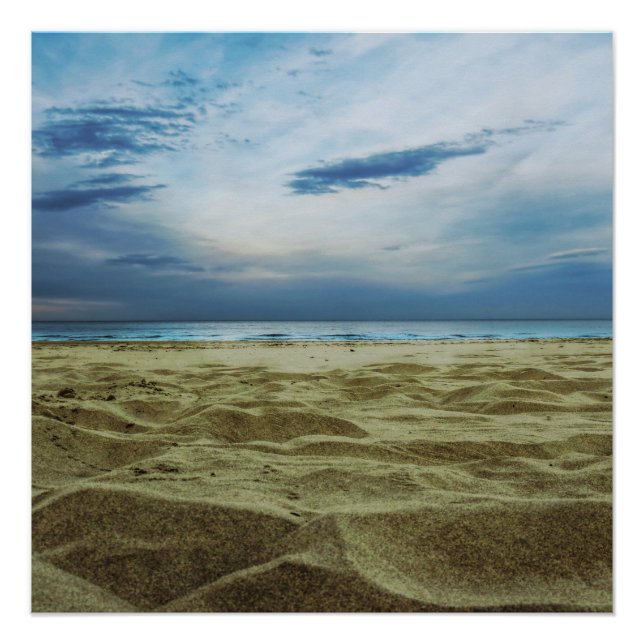 Sand in the beach poster (Front)