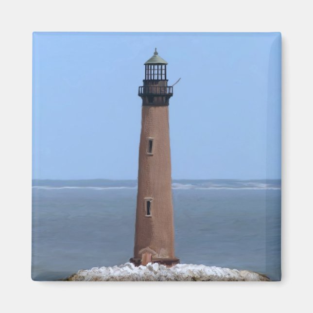 sand island lighthouse magnet (Front)