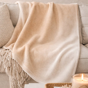 Sand Ivory Fade Fleece Blanket