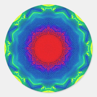 Sand Mandala Classic Round Sticker