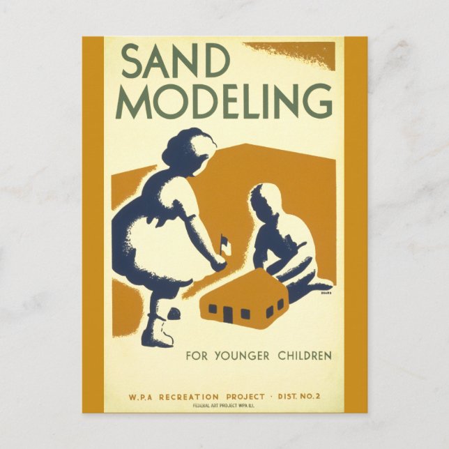 Sand Modelling for Younger Children Postcard (Front)