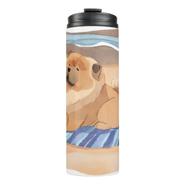 SAND N' SEA  Chow Chow dog  thermal tumbler (Front)