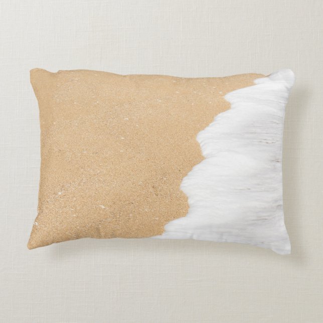 Sand of the beach decorative cushion (Back)