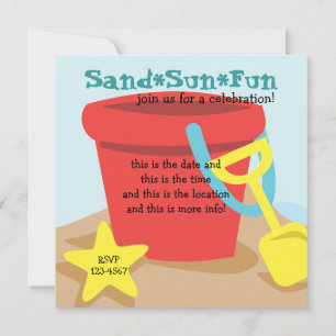 Sand Pail Invitation