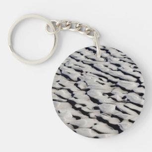 Sand pattern key ring