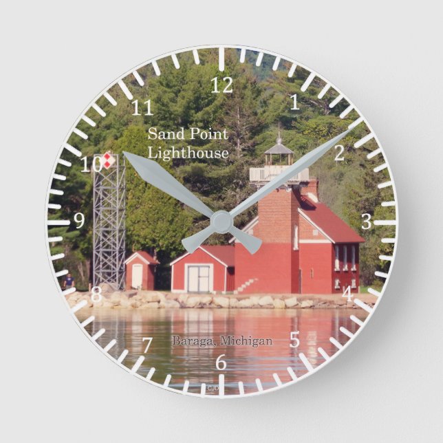 Sand Point Lighthouse Baraga clock (Front)