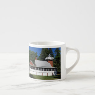 Sand Point Lighthouse Baraga old espresso mug