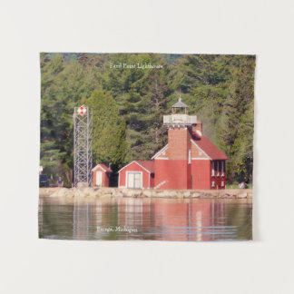 Sand Point Lighthouse Baraga tapestry
