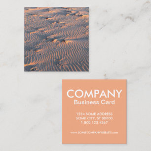 sand ripples square business card