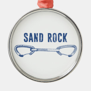 Sand Rock Alabama Rock Climbing Quickdraw Metal Tree Decoration