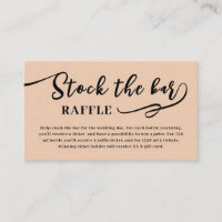 Sand Script Stock the bar Bridal Shower 