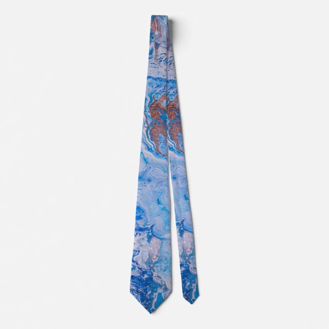 Sand & Sea Abstract Tie (Front)