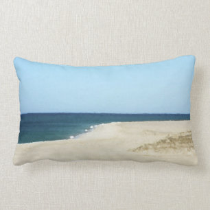 Sand, Sea, and Sky on Cape Cod Lumbar Cushion