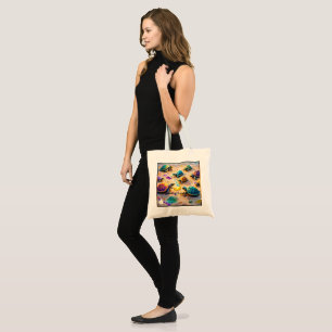 "Sand, Sea, and Turtles" Tote Bag