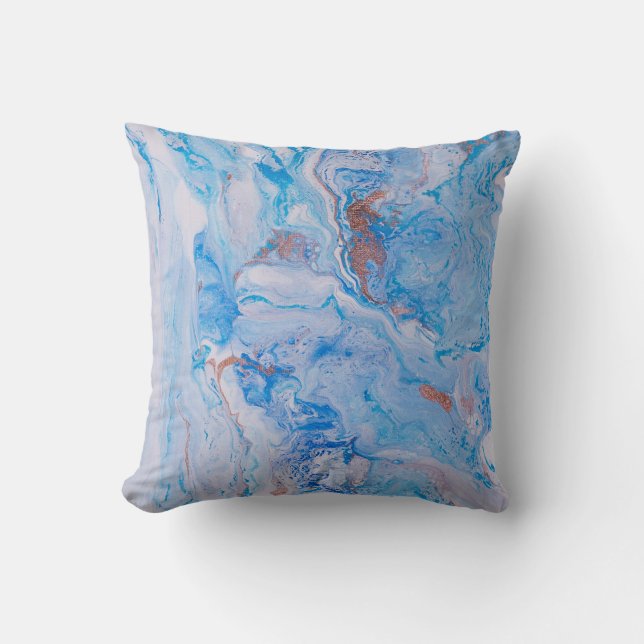 Sand & Sea Throw Pillow (Front)