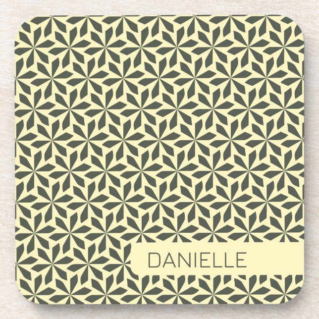 sand shades geometric pattern  coaster (Front)