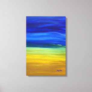Sand Sky Acrylic Painting Blends Cheryl Paton Canvas Print