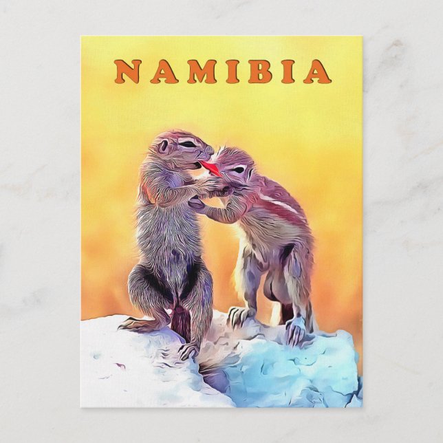Sand squirrels, Namibia Postcard (Front)