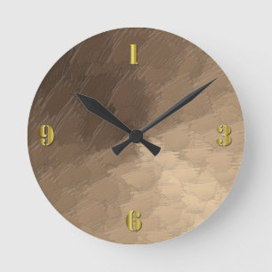Sand Storm Round Clock