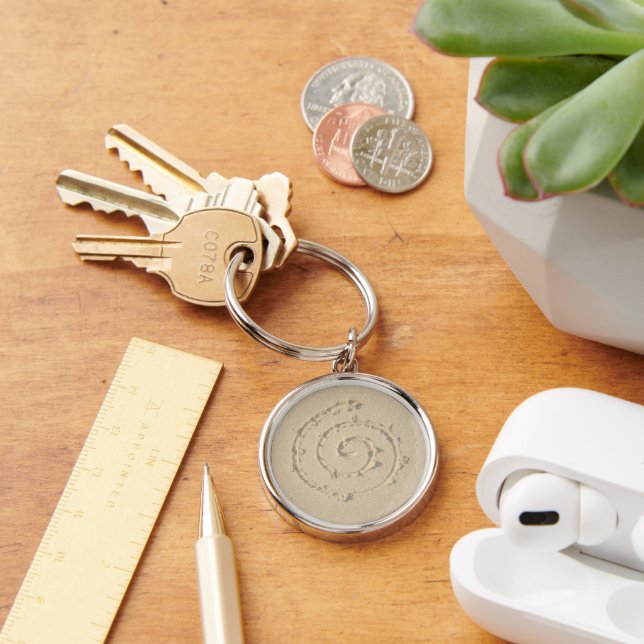 Sand Swirl Zen Key Ring (Desk)