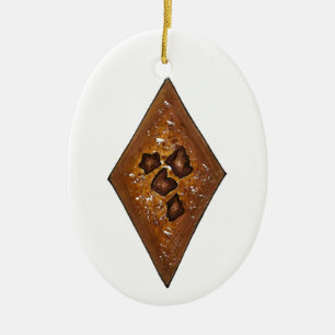 Sand Tart Cinnamon Christmas Holiday Cookie Ceramic Tree Decoration