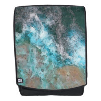 Sand Teal Ocean Splash