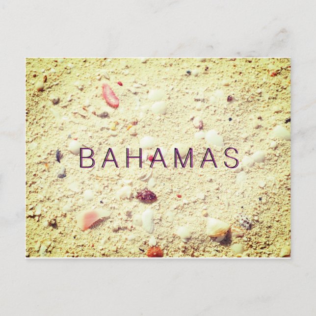 Sand Textured Bahamas Postcard (Front)