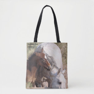 Sand Wash Basin Wild Horses Tote Bag