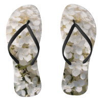 sandal, white flowers