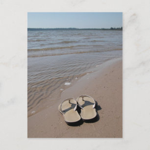 Sandals on the Beach Postcard