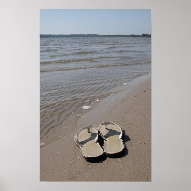 Sandals on the Beach Poster (Front)