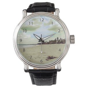 Sandals on Tropical Beach Watch