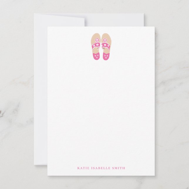 Sandals Personalised Notecard (Front)