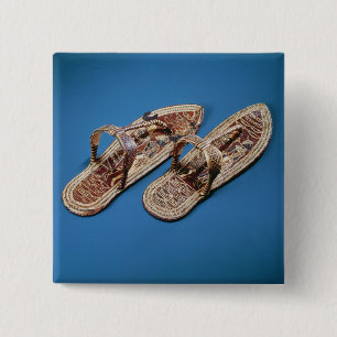 Sandals, Tomb of Tutankhamun, New Kingdom 15 Cm Square Badge