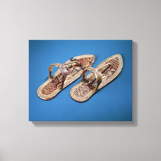 Sandals, Tomb of Tutankhamun, New Kingdom Canvas Print (Front)