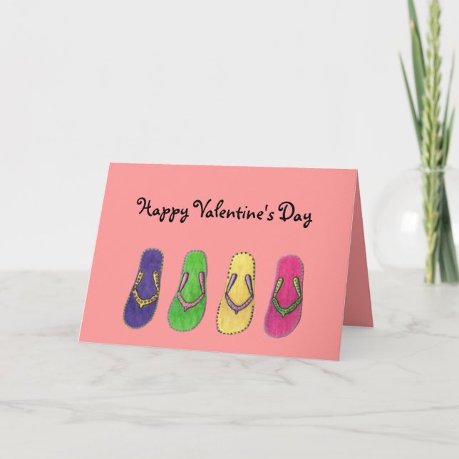 Sandals Valentine Card (Front)